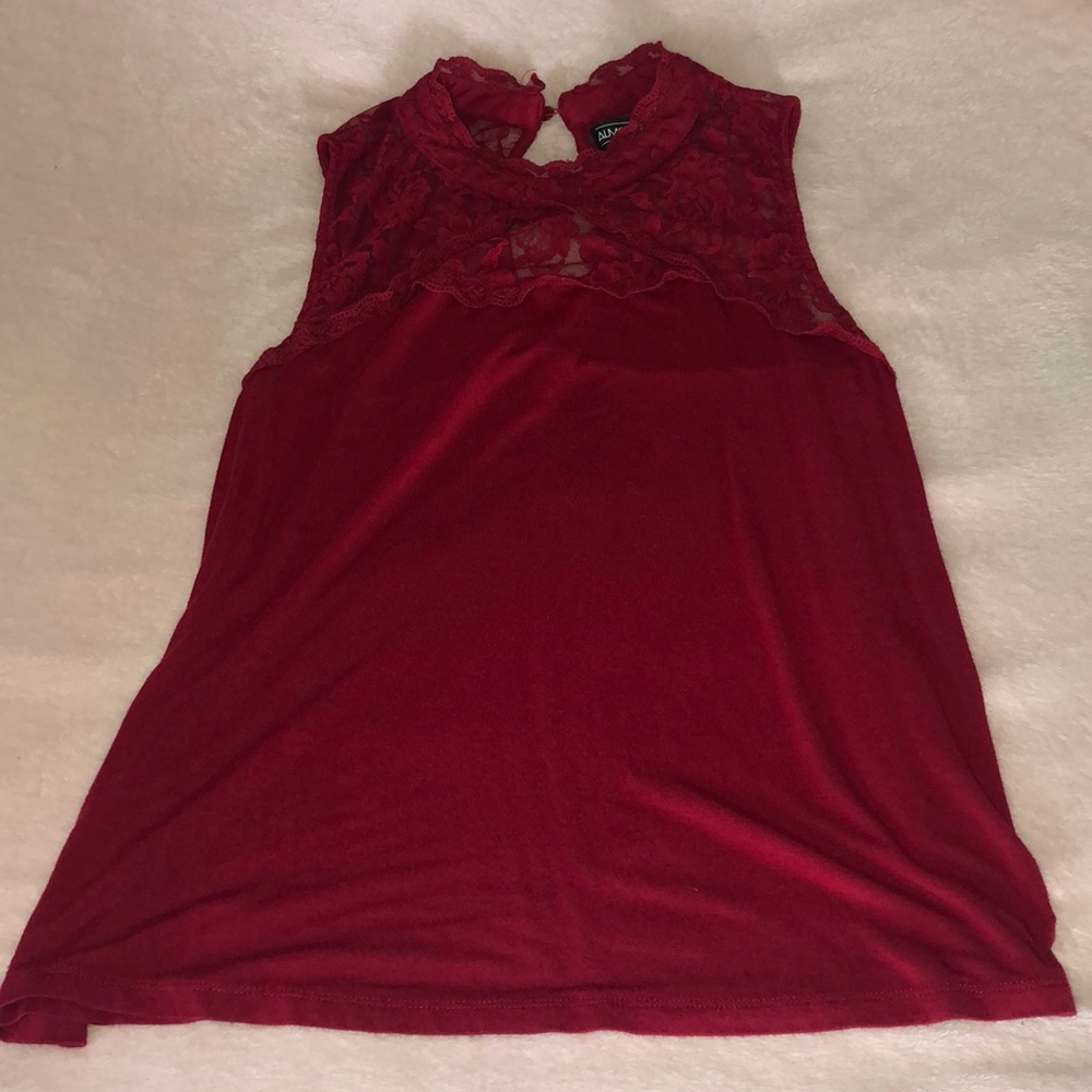 Red tank top